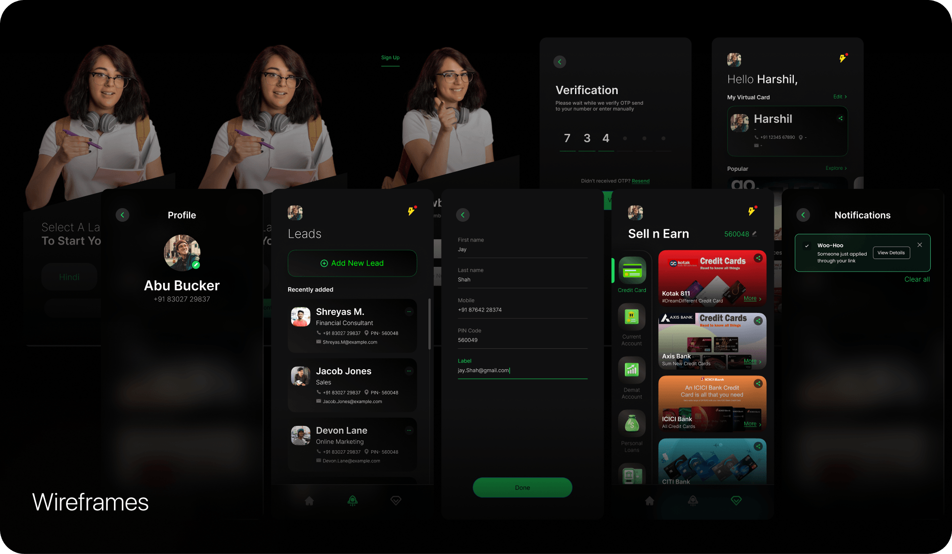 Mobile Design work sample