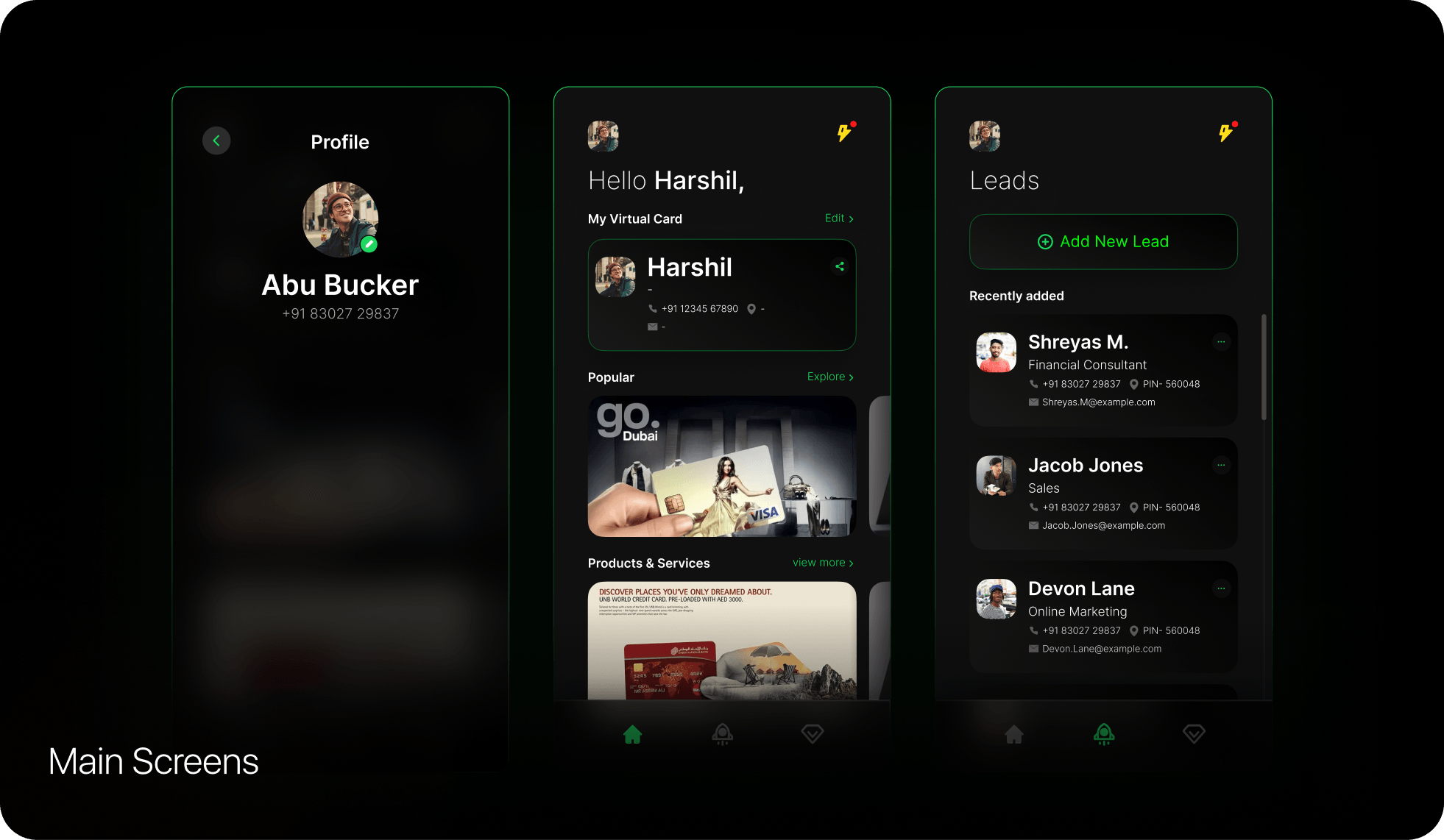 Mobile Design work sample