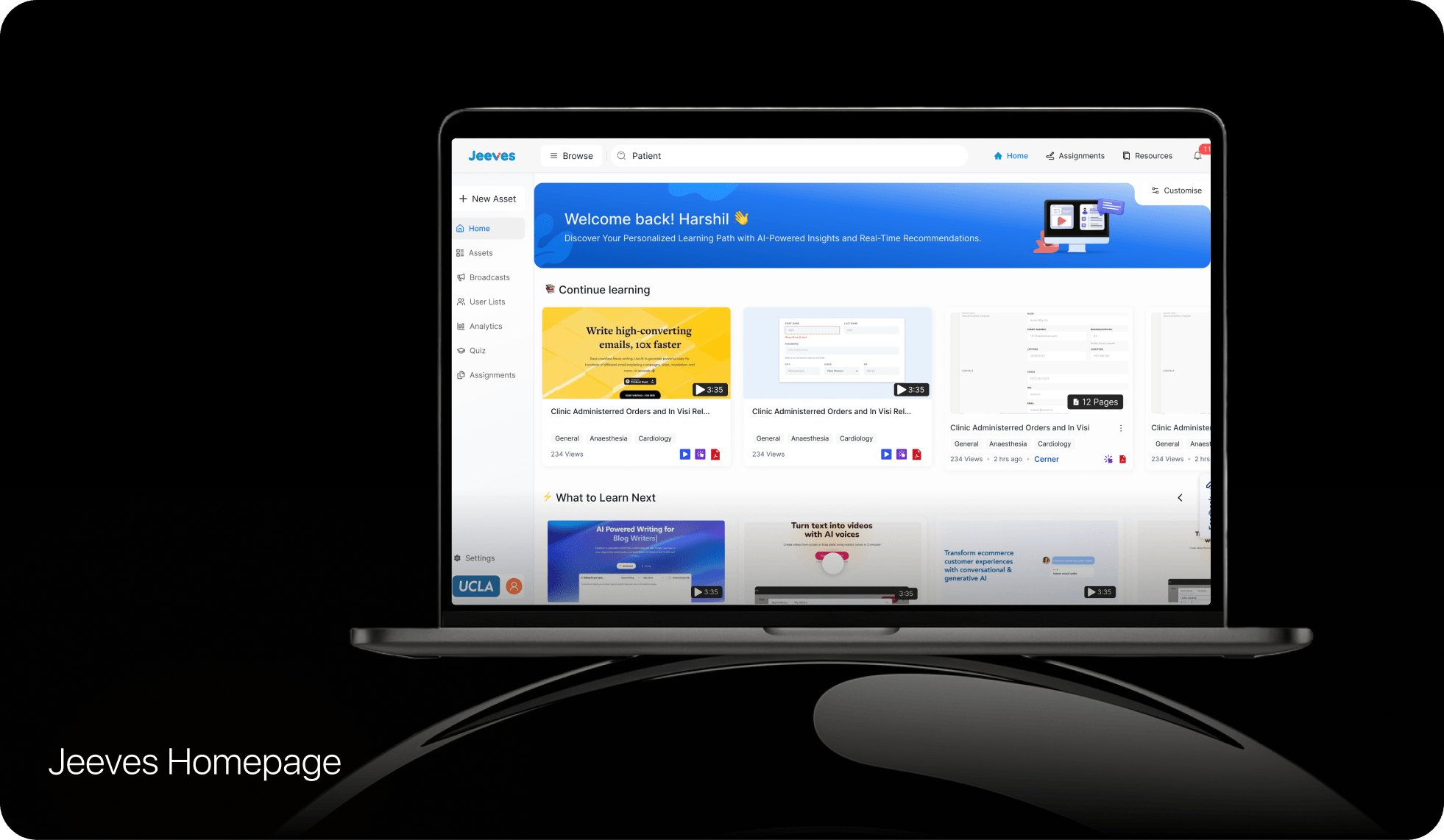 UX & UI work sample