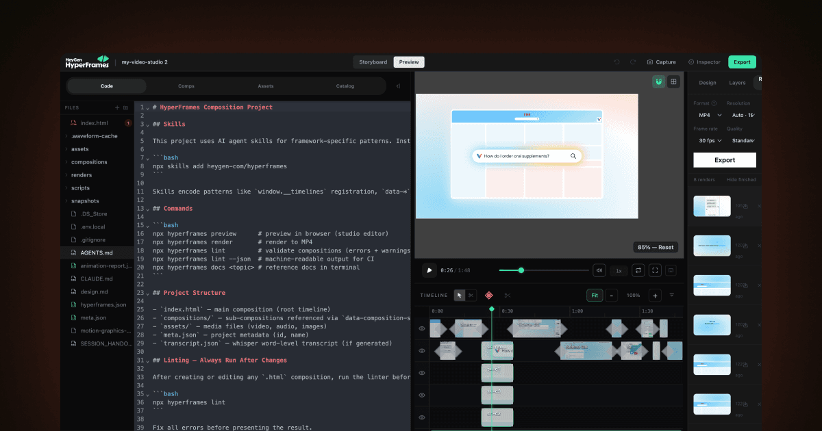 Scene animation built in code