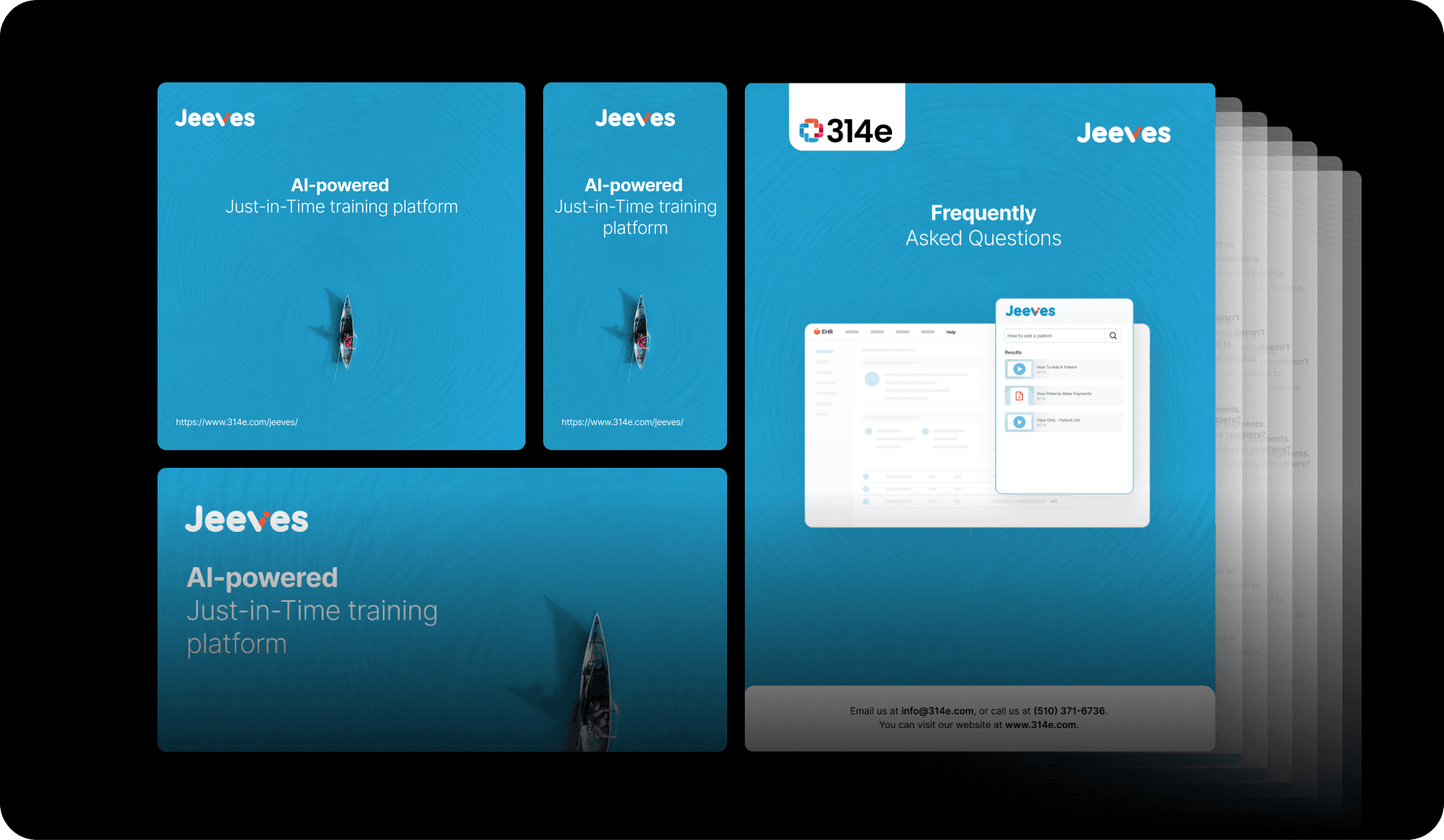 Application across product, website, videos, and decks