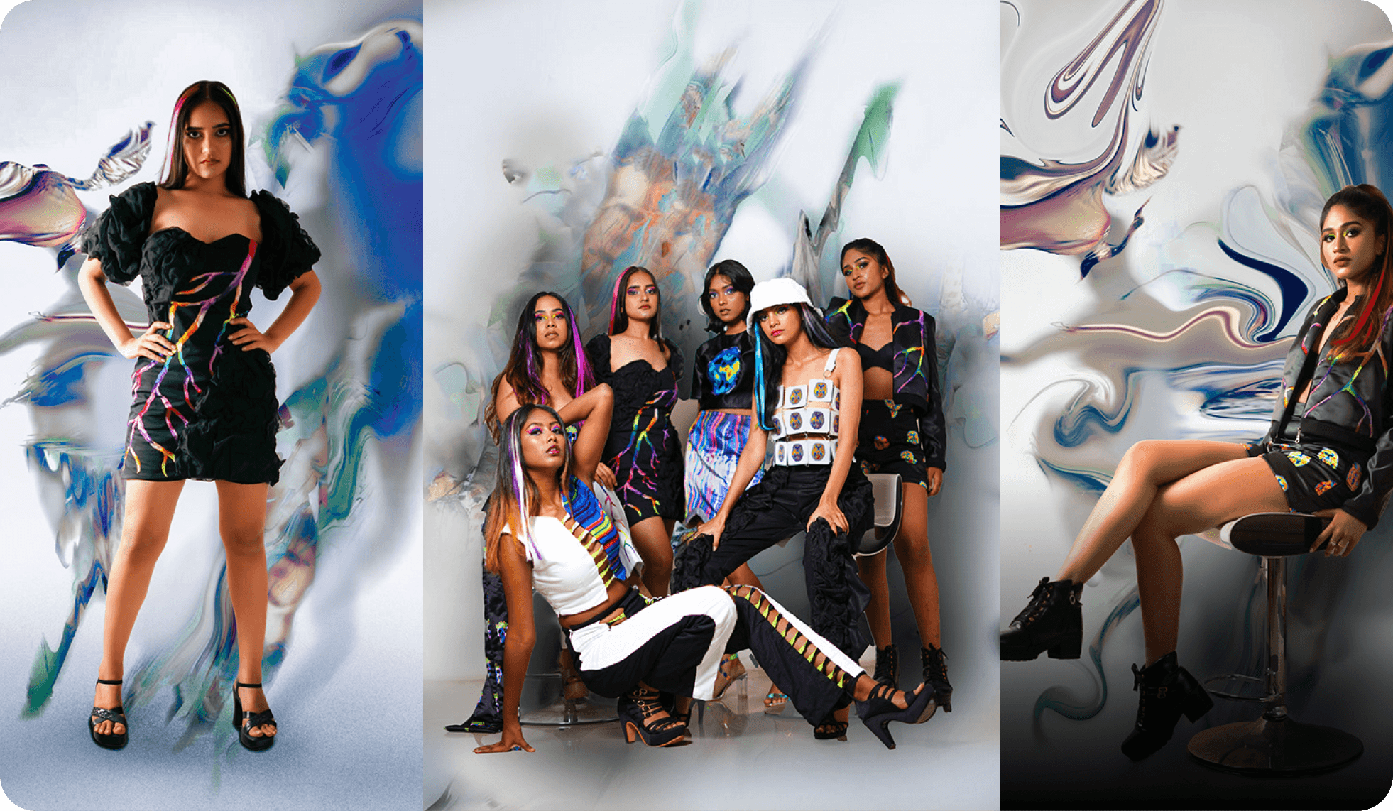 Avant-garde fashion editorial