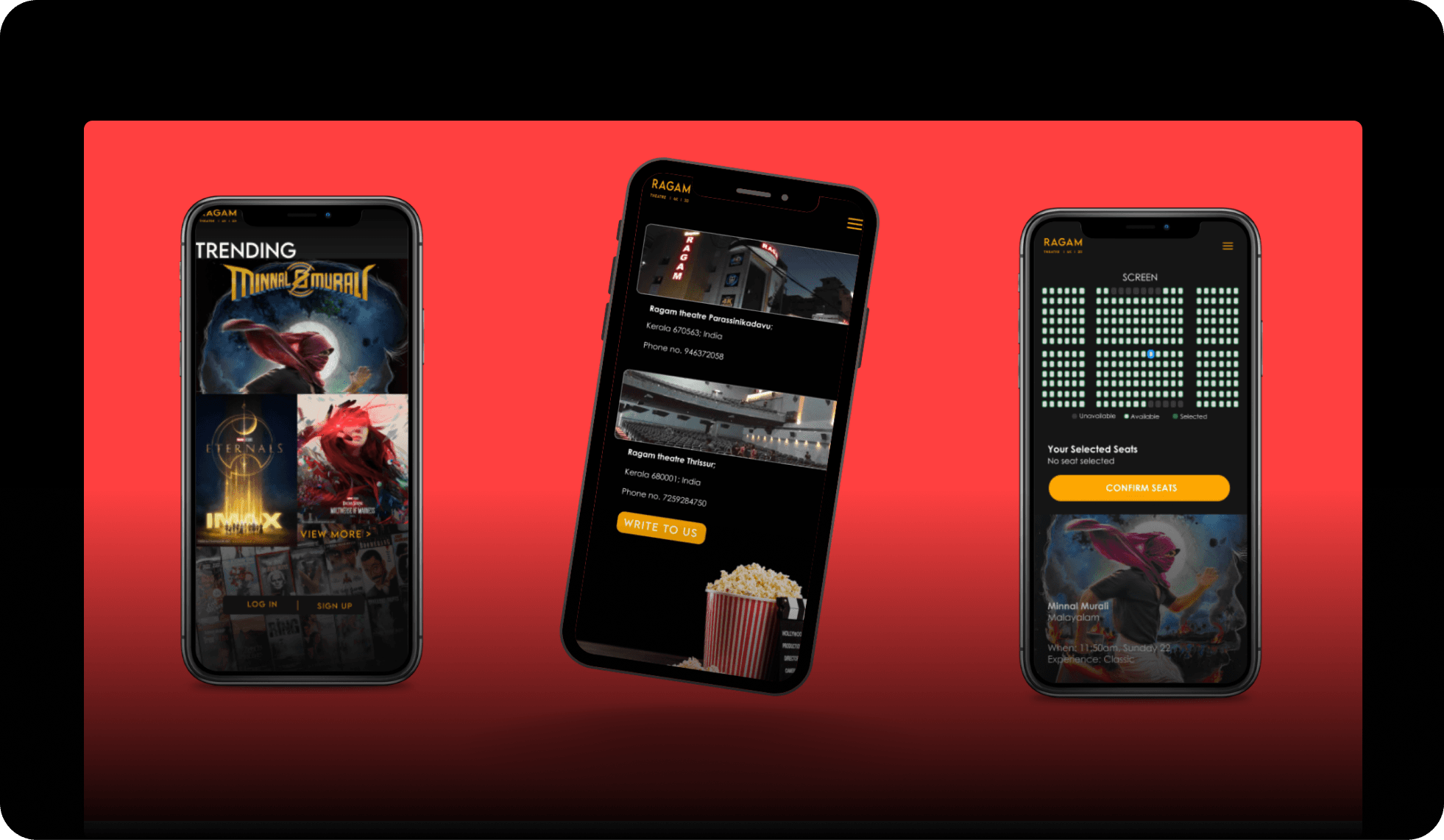 High-fidelity UI for the core screens
